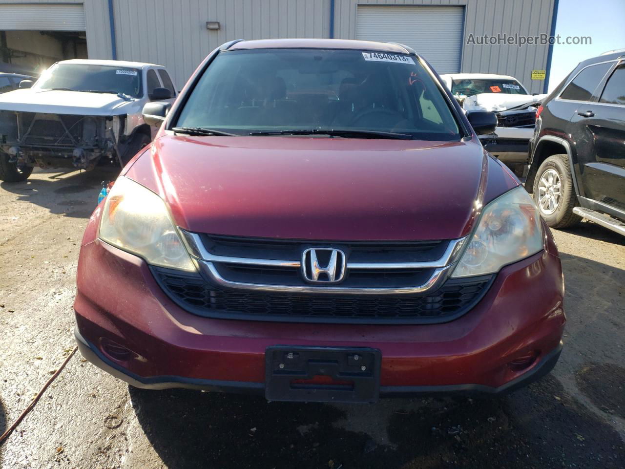 2010 Honda Cr-v Lx Burgundy vin: 5J6RE3H3XAL002003