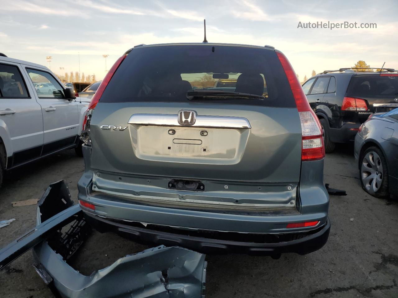 2010 Honda Cr-v Ex Blue vin: 5J6RE3H51AL018513