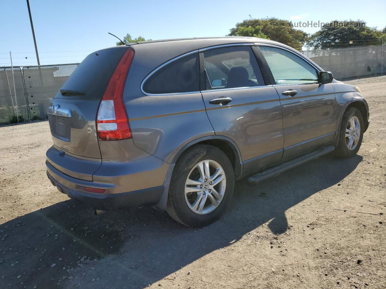 2010 Honda Cr-v Ex Gray vin: 5J6RE3H53AL037838