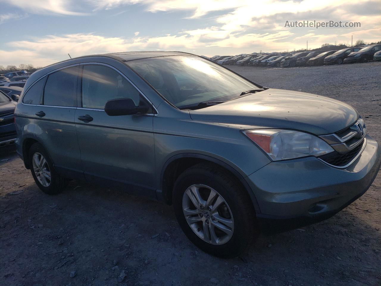 2010 Honda Cr-v Ex Turquoise vin: 5J6RE3H53AL046412