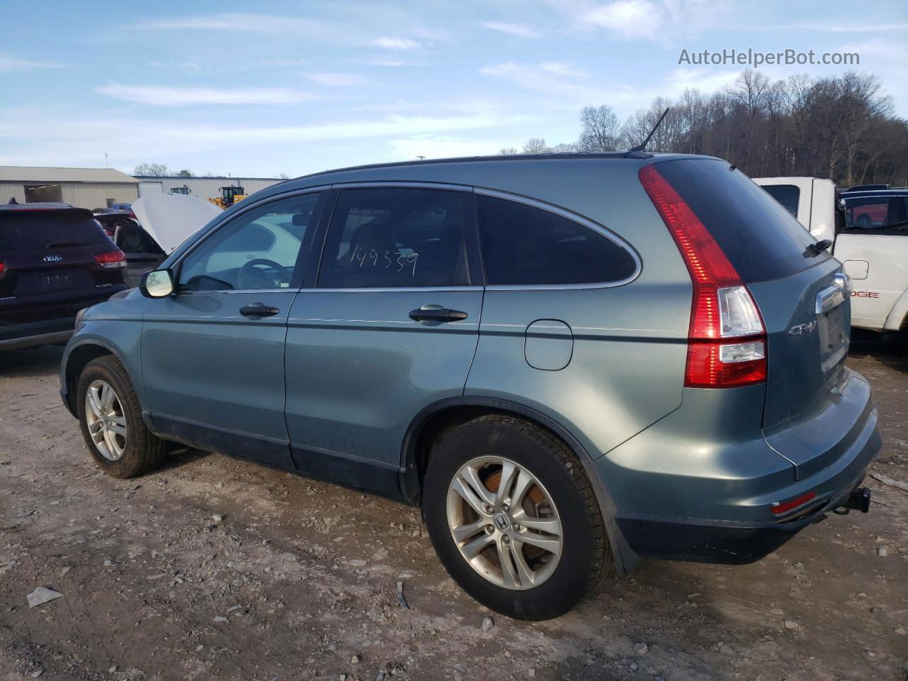 2010 Honda Cr-v Ex Turquoise vin: 5J6RE3H53AL046412