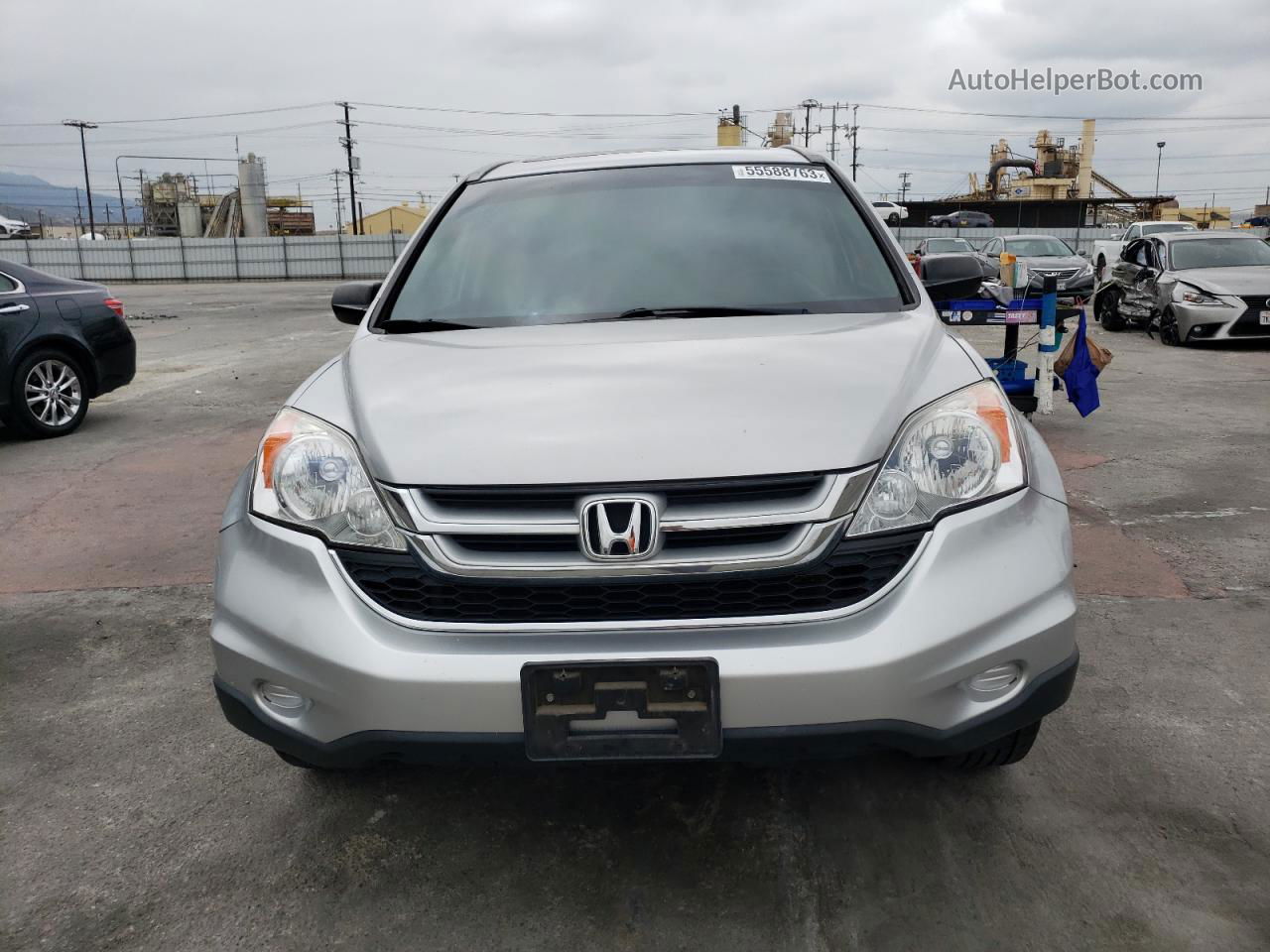 2010 Honda Cr-v Ex Silver vin: 5J6RE3H55AL011550