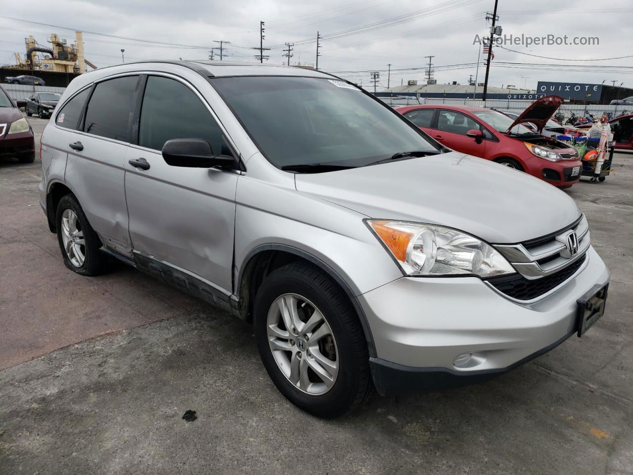 2010 Honda Cr-v Ex Silver vin: 5J6RE3H55AL011550