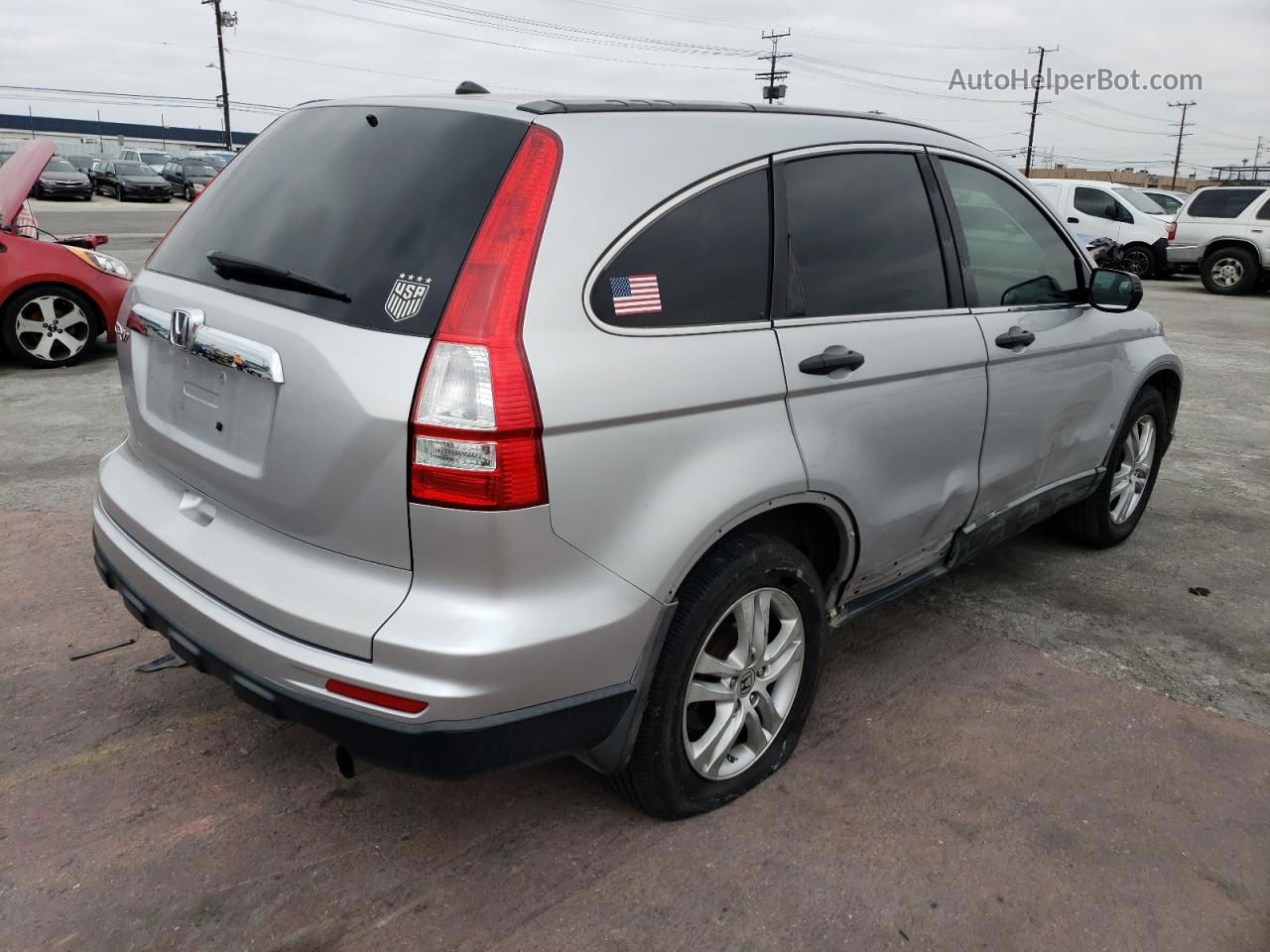 2010 Honda Cr-v Ex Silver vin: 5J6RE3H55AL011550