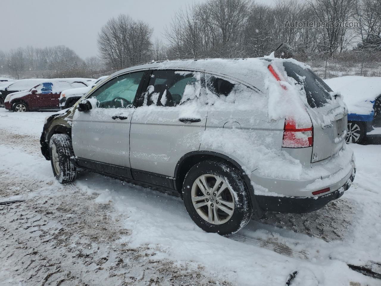 2010 Honda Cr-v Ex Silver vin: 5J6RE3H55AL032754