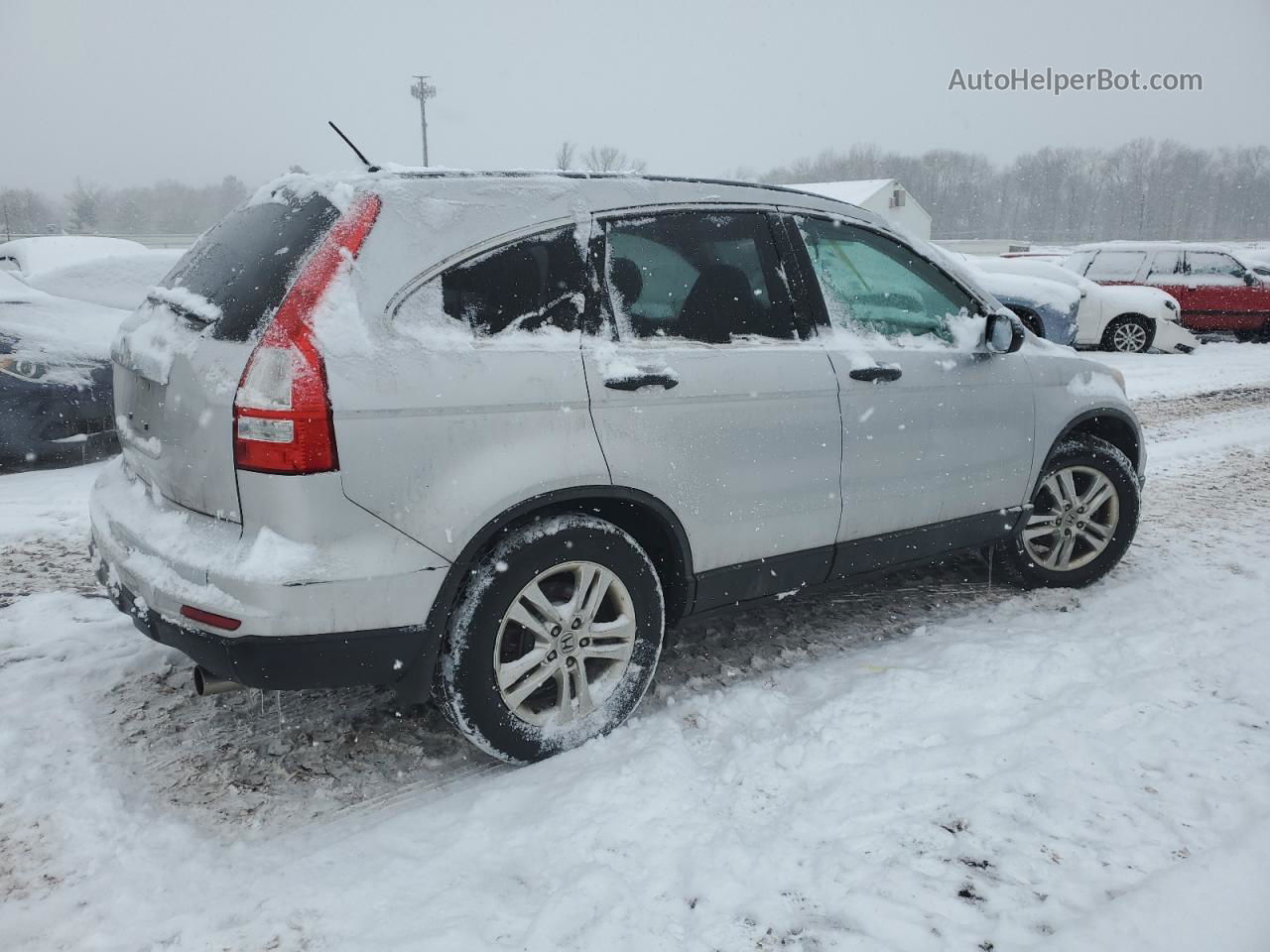 2010 Honda Cr-v Ex Silver vin: 5J6RE3H55AL032754