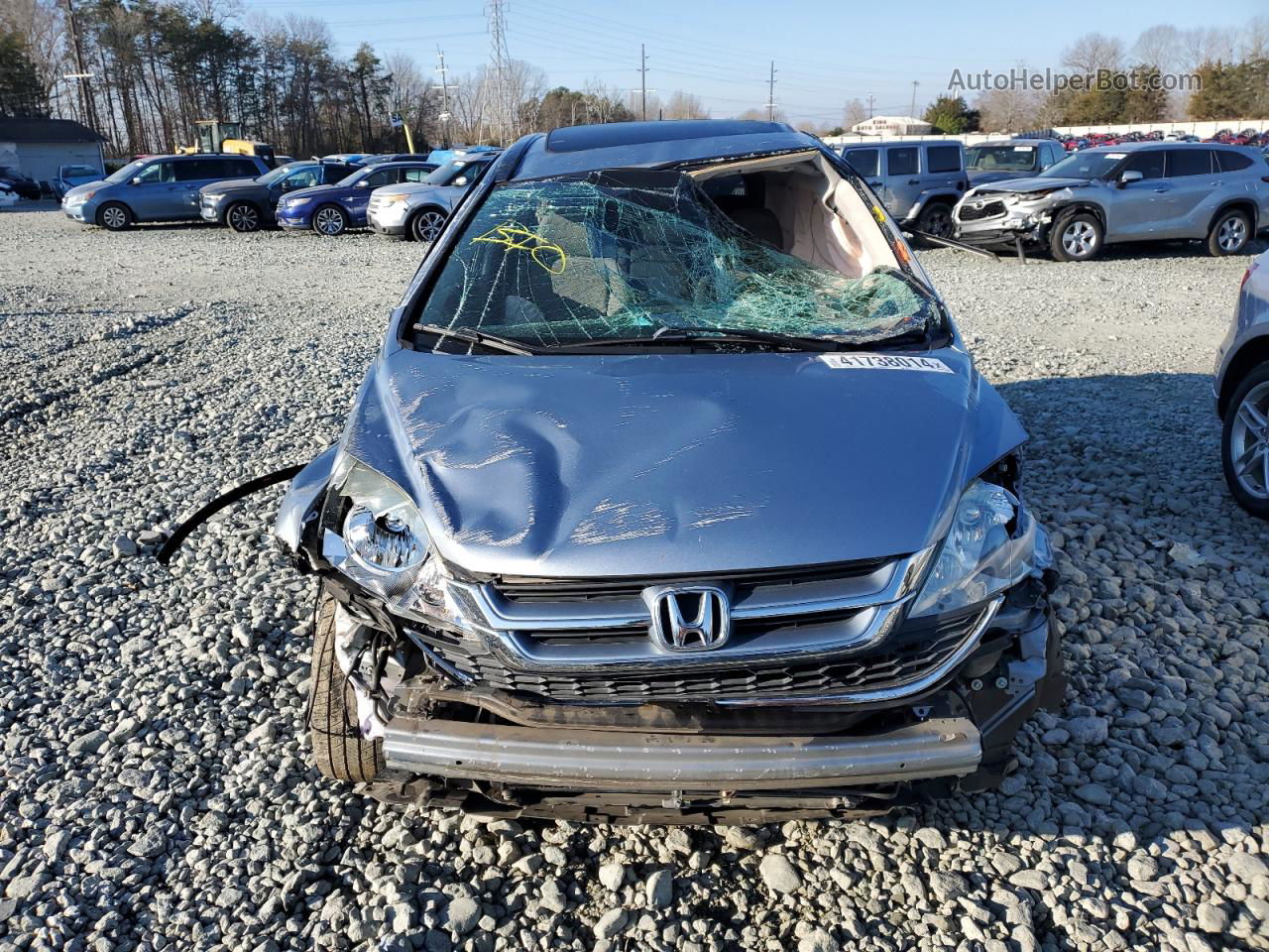 2010 Honda Cr-v Ex Blue vin: 5J6RE3H57AL015258