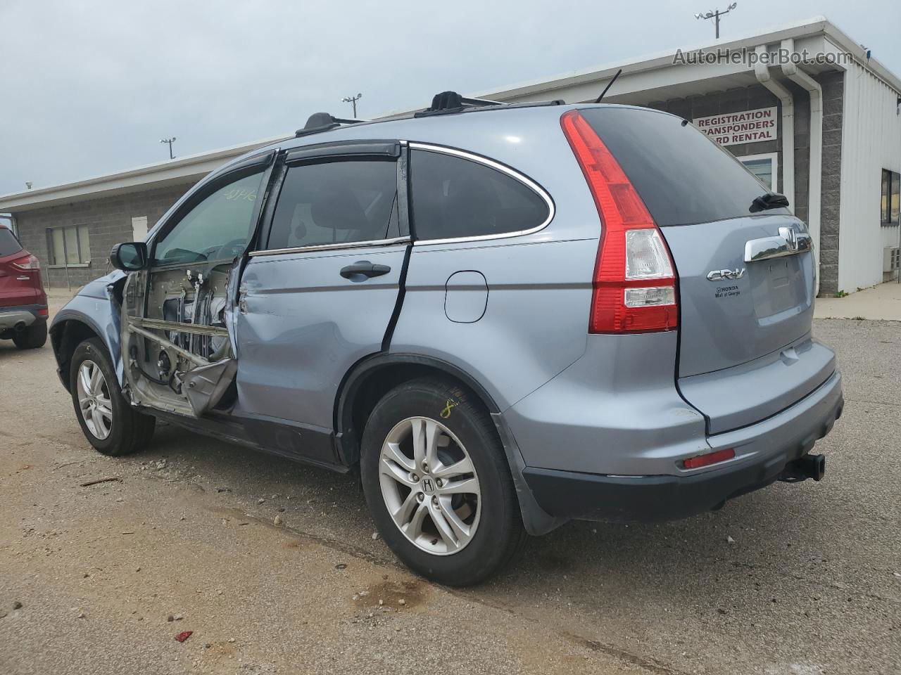 2010 Honda Cr-v Ex Blue vin: 5J6RE3H58AL017780