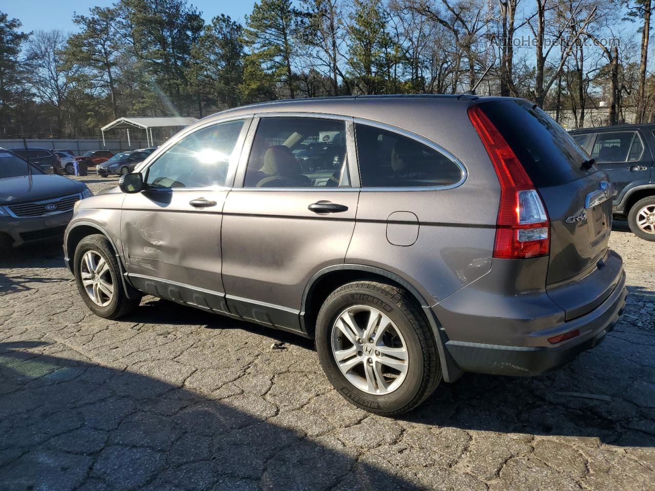 2010 Honda Cr-v Ex Gray vin: 5J6RE3H5XAL028960