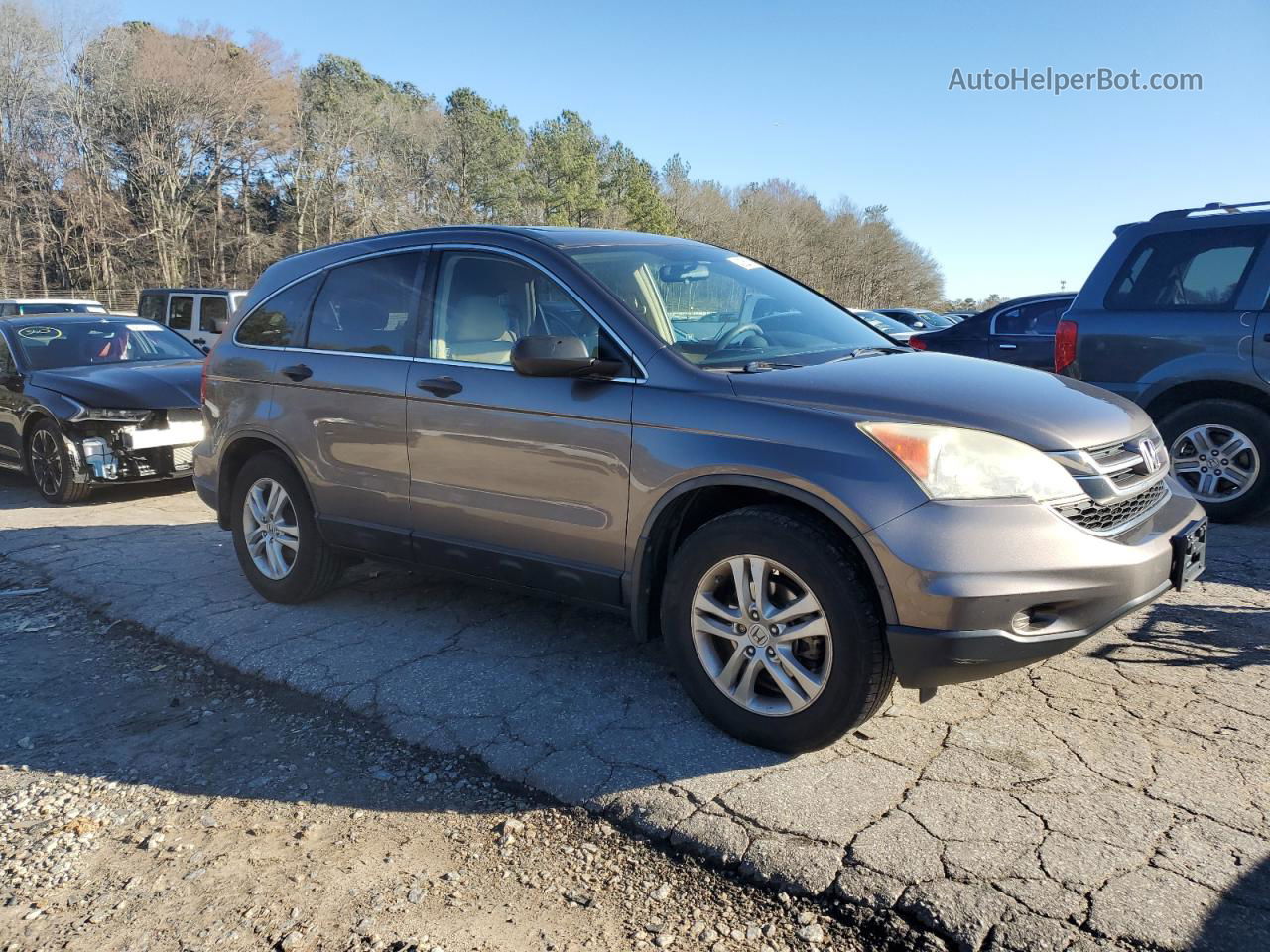 2010 Honda Cr-v Ex Серый vin: 5J6RE3H5XAL028960