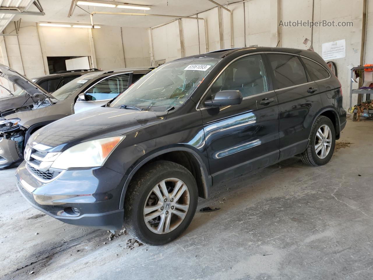 2010 Honda Cr-v Ex Black vin: 5J6RE3H5XAL029705