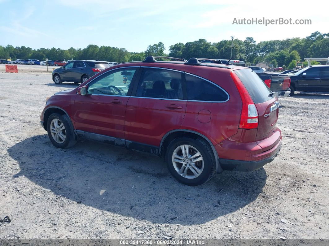 2010 Honda Cr-v Ex-l Red vin: 5J6RE3H70AL010047