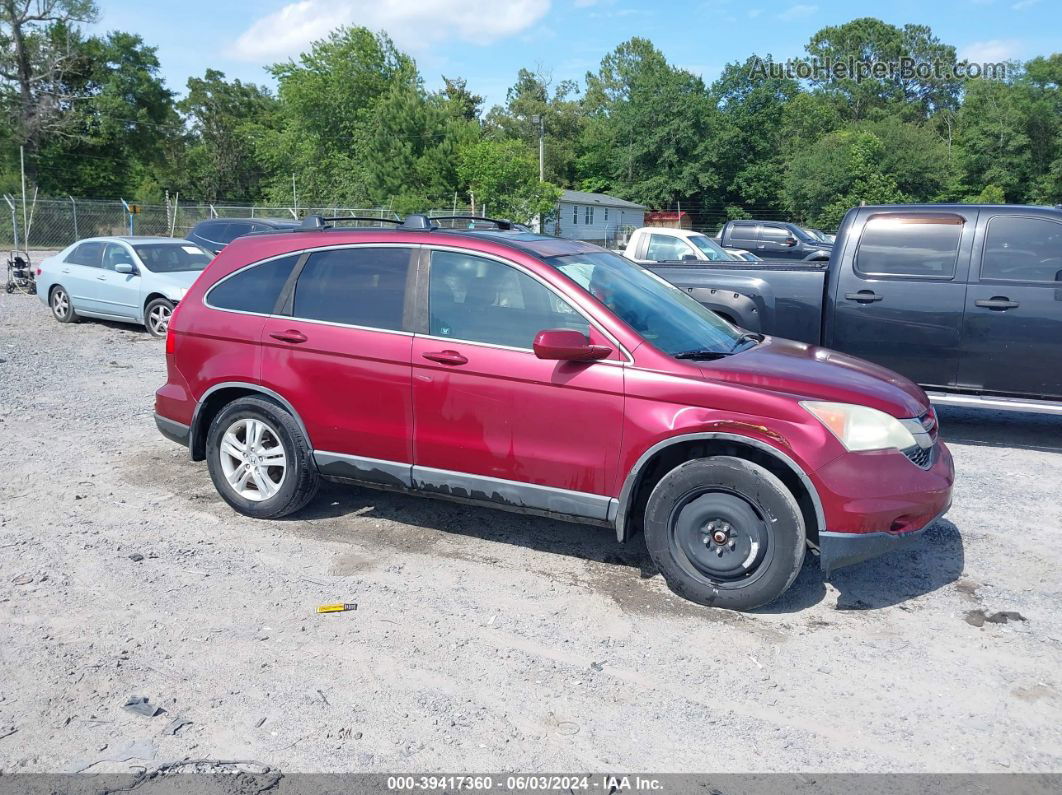 2010 Honda Cr-v Ex-l Red vin: 5J6RE3H70AL010047