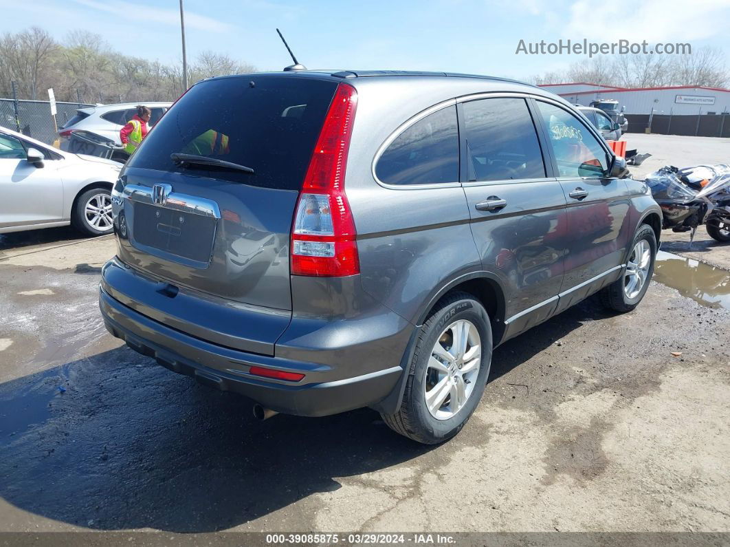 2010 Honda Cr-v Ex-l Gray vin: 5J6RE3H70AL046563