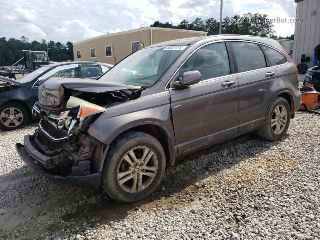 2010 Honda Cr-v Exl Серый vin: 5J6RE3H71AL010249