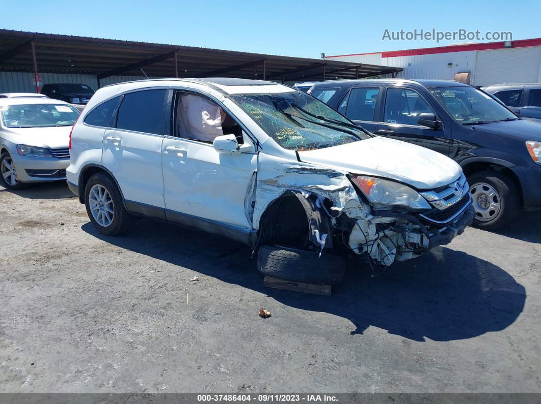 2010 Honda Cr-v Ex-l White vin: 5J6RE3H71AL011191