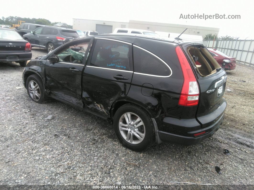 2010 Honda Cr-v Ex-l Black vin: 5J6RE3H71AL017525