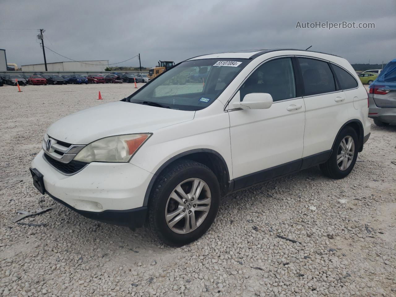 2010 Honda Cr-v Exl White vin: 5J6RE3H71AL028234