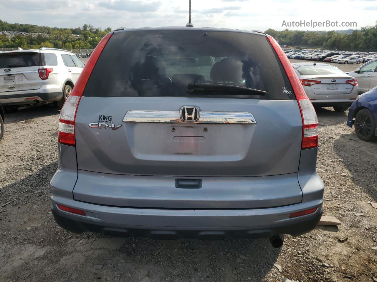 2010 Honda Cr-v Exl Blue vin: 5J6RE3H71AL038956