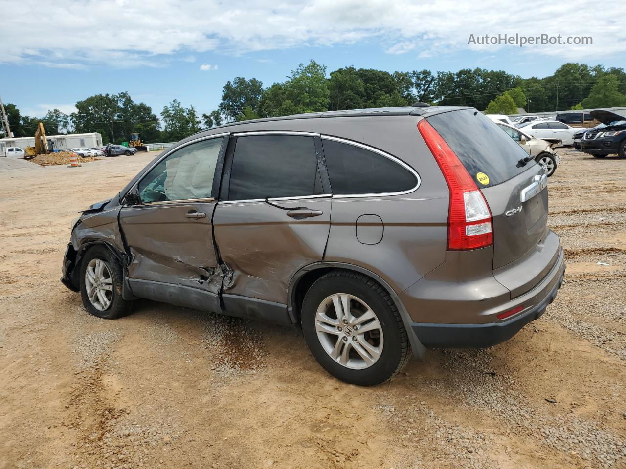 2010 Honda Cr-v Exl Коричневый vin: 5J6RE3H72AL002726