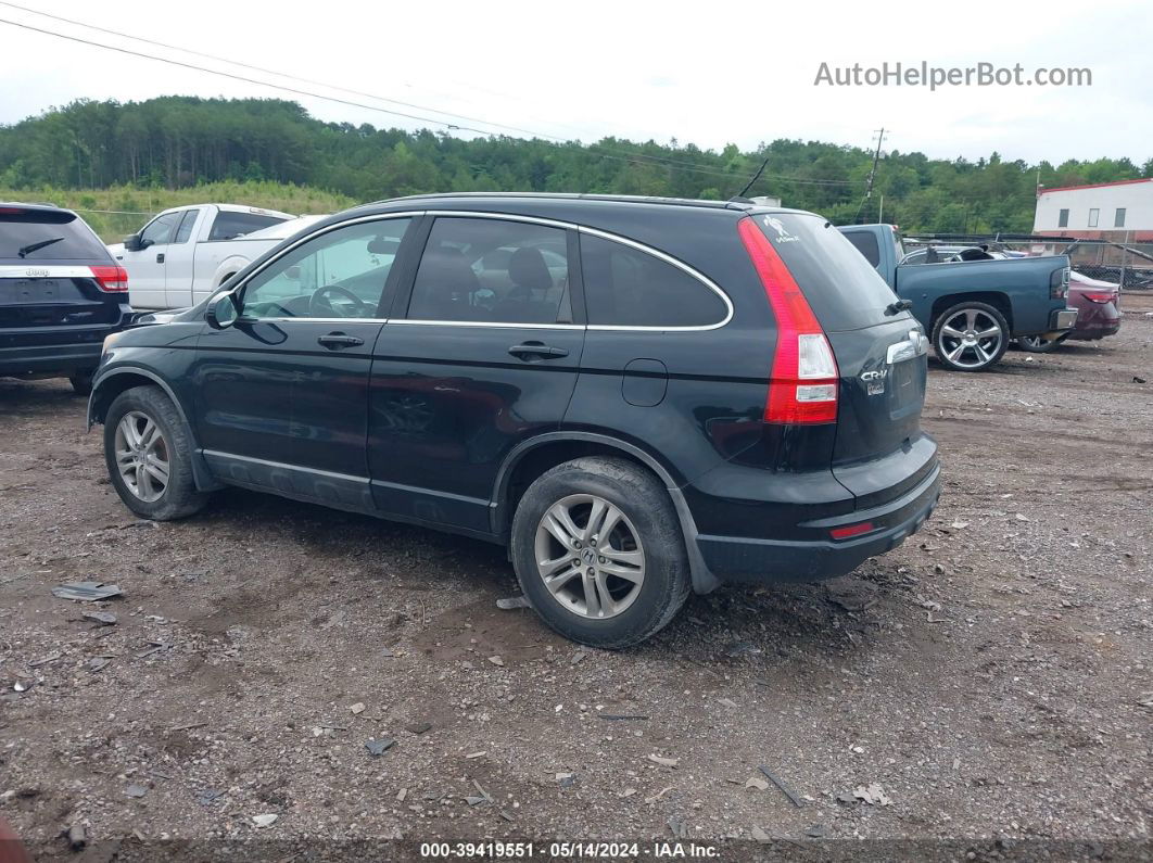 2010 Honda Cr-v Ex-l Black vin: 5J6RE3H72AL014827