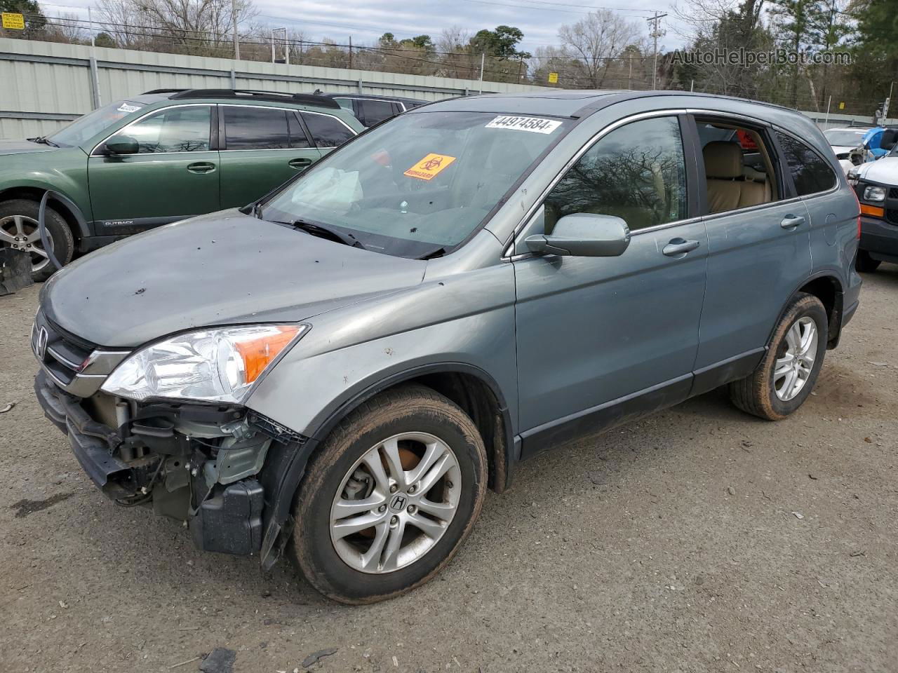 2010 Honda Cr-v Exl Turquoise vin: 5J6RE3H72AL039307