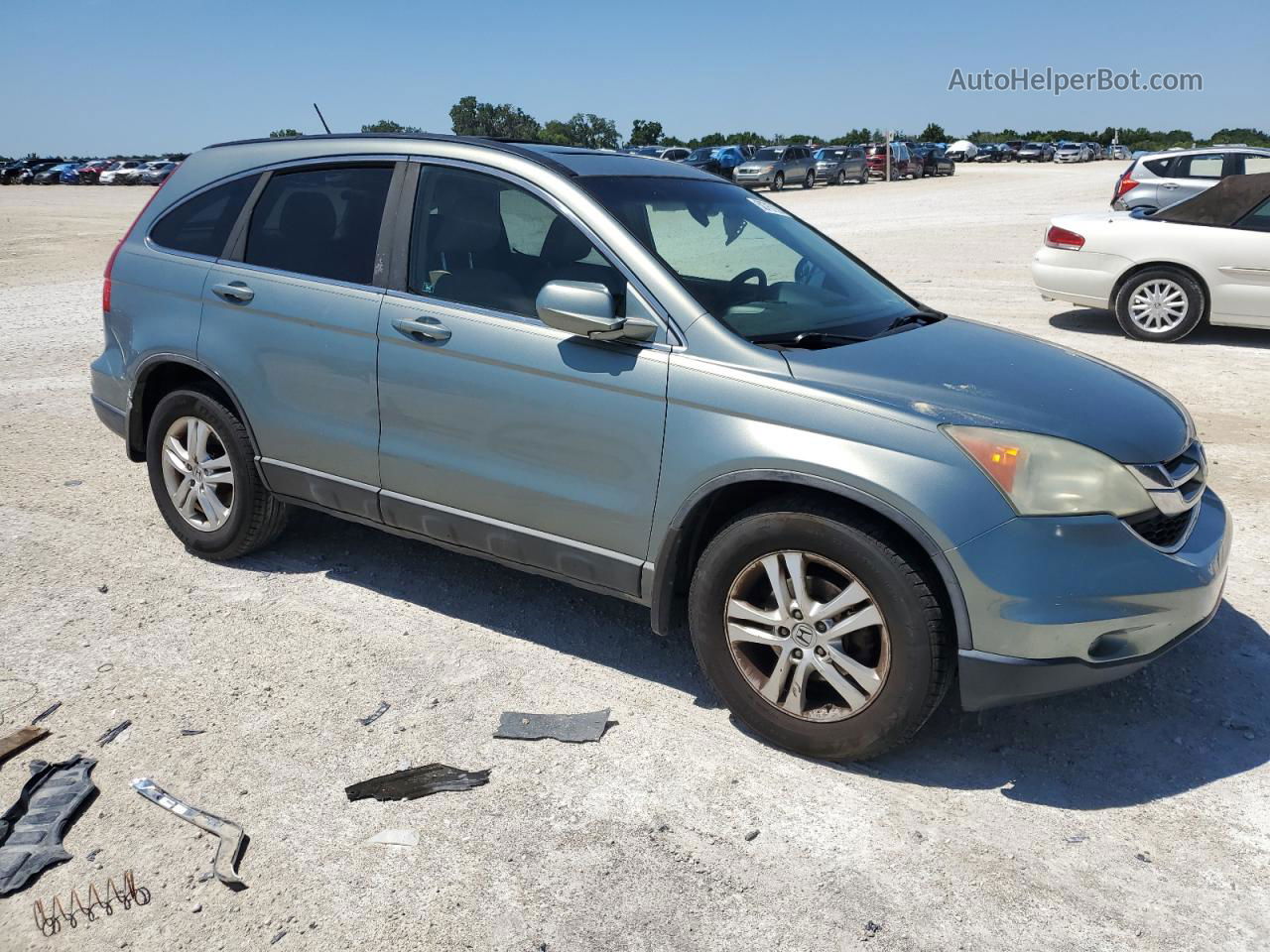 2010 Honda Cr-v Exl Silver vin: 5J6RE3H72AL041588