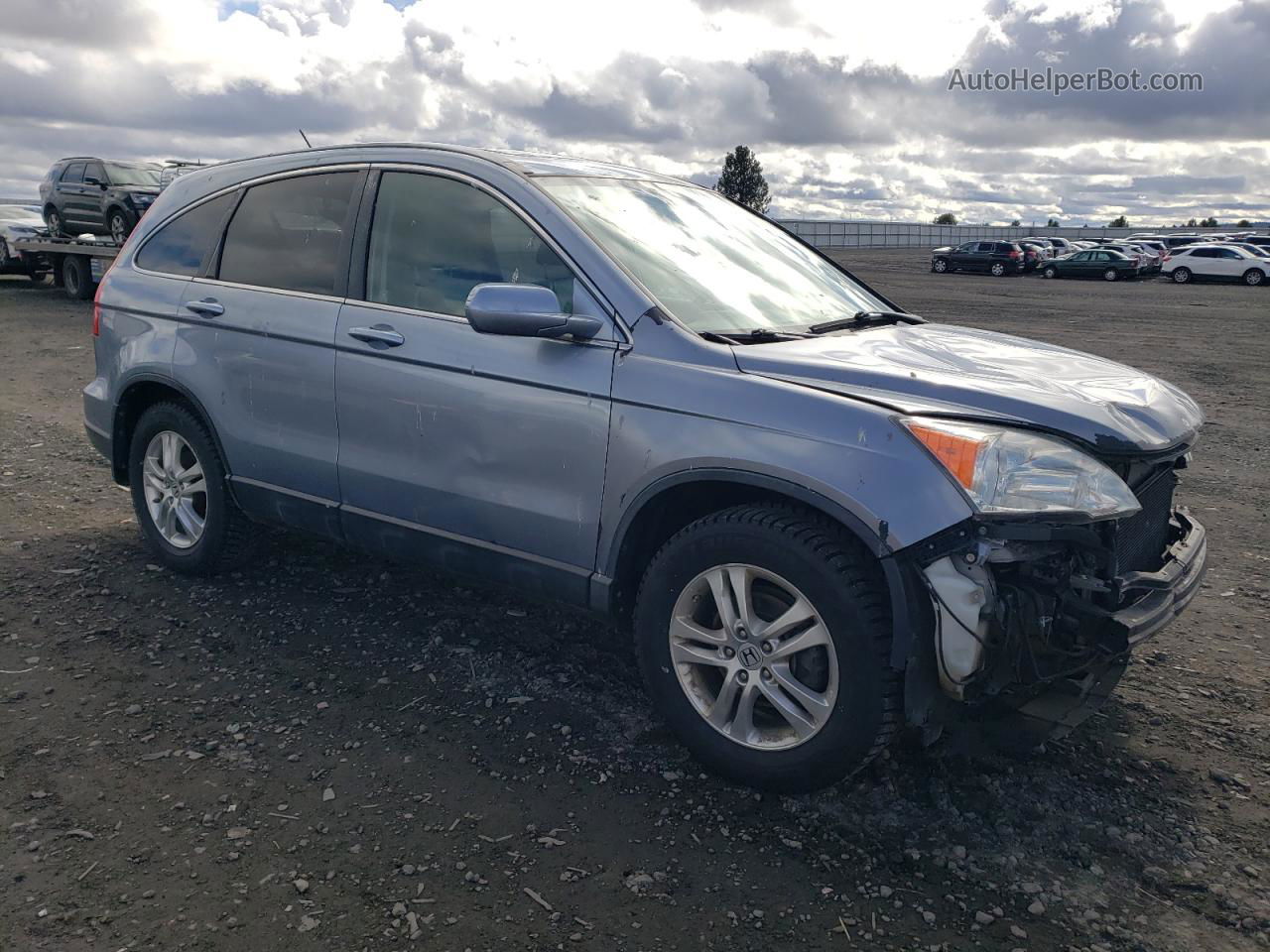 2010 Honda Cr-v Exl Blue vin: 5J6RE3H72AL042322