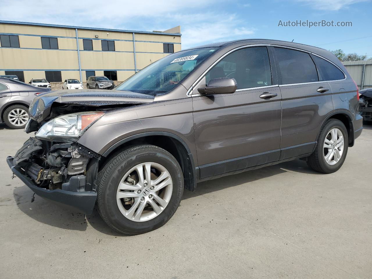 2010 Honda Cr-v Exl Brown vin: 5J6RE3H75AL016295