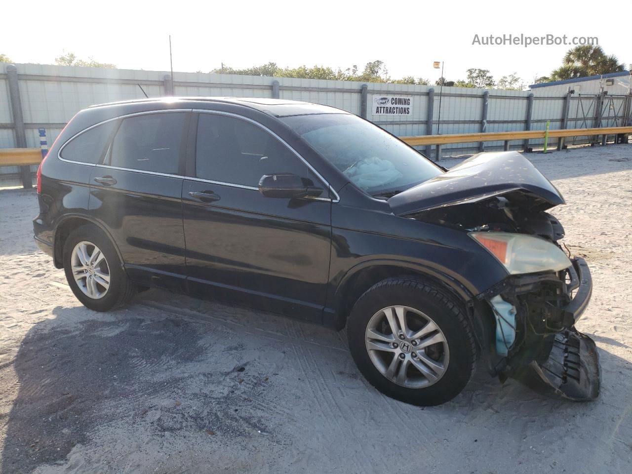 2010 Honda Cr-v Exl Black vin: 5J6RE3H75AL022212