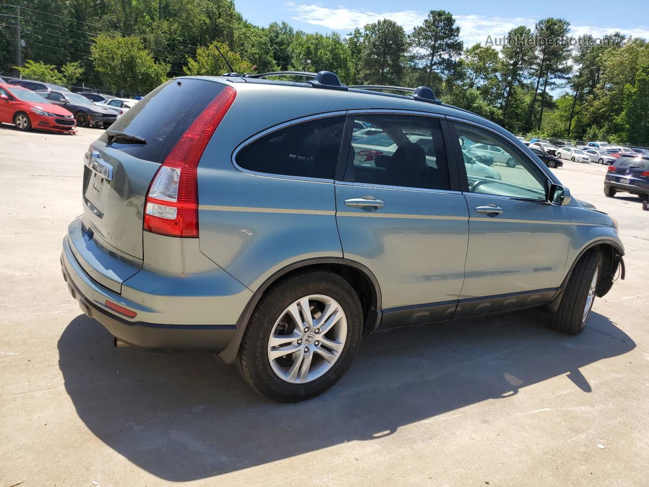 2010 Honda Cr-v Exl Turquoise vin: 5J6RE3H75AL037082