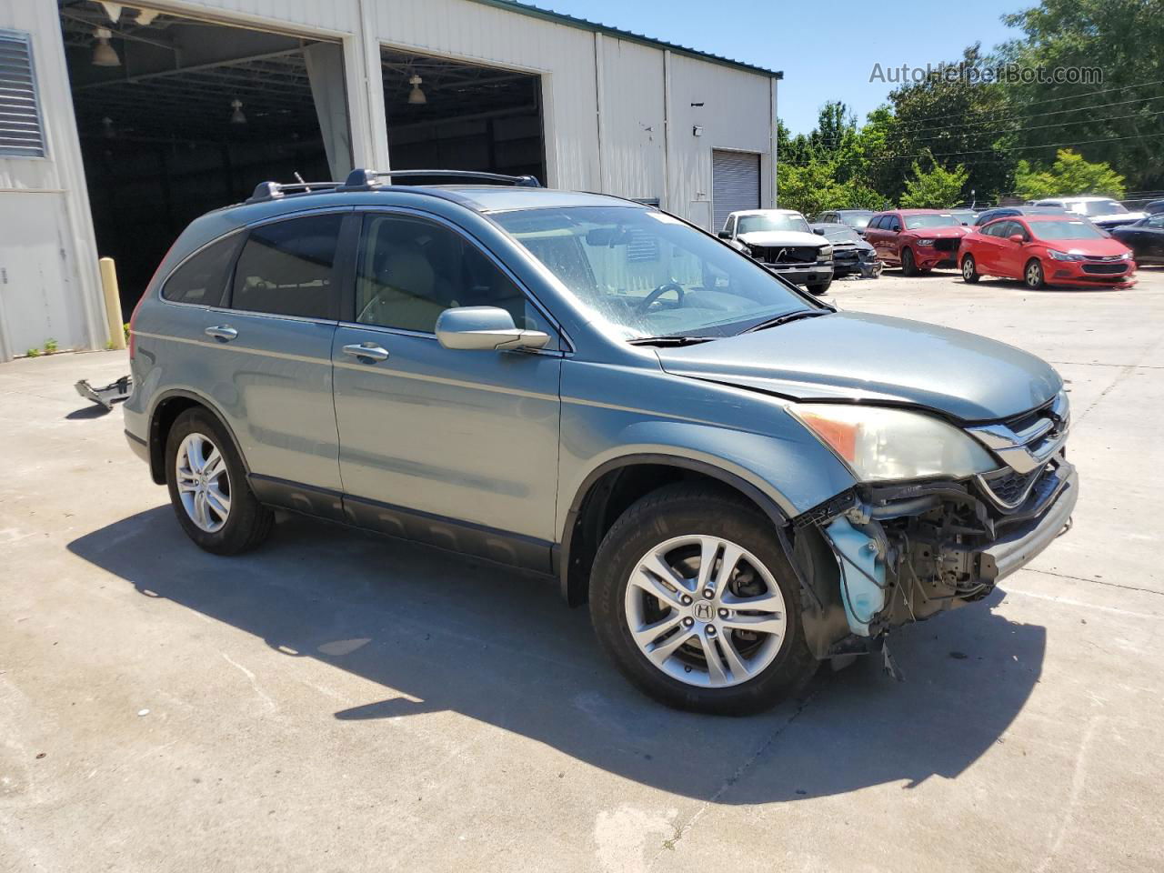 2010 Honda Cr-v Exl Turquoise vin: 5J6RE3H75AL037082