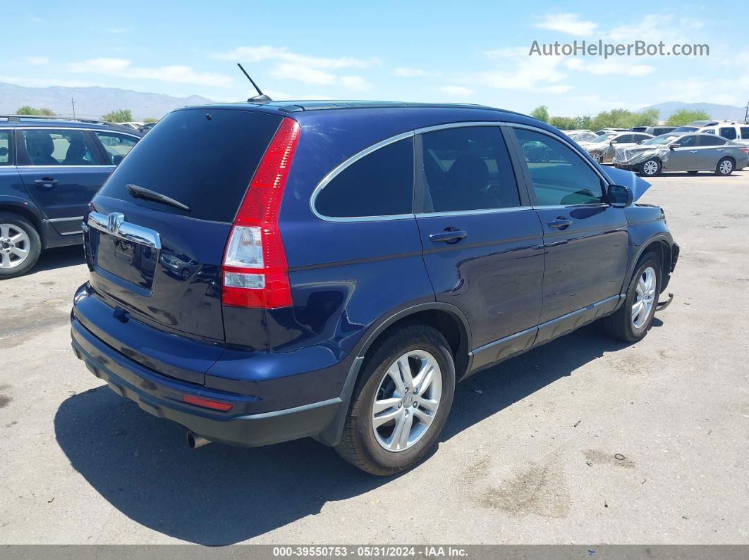 2010 Honda Cr-v Ex-l Blue vin: 5J6RE3H75AL041522