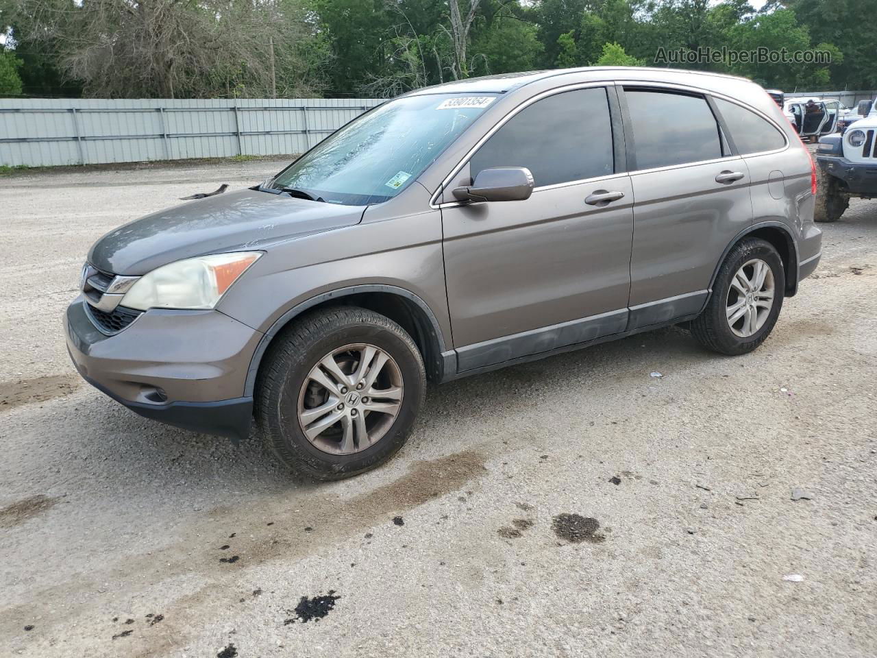 2010 Honda Cr-v Exl Серый vin: 5J6RE3H76AL011347