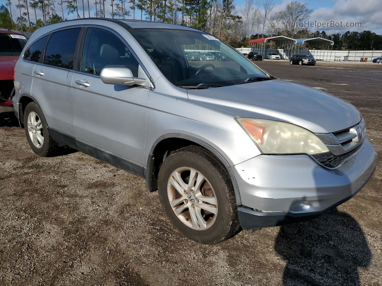 2010 Honda Cr-v Exl Silver vin: 5J6RE3H77AL014371