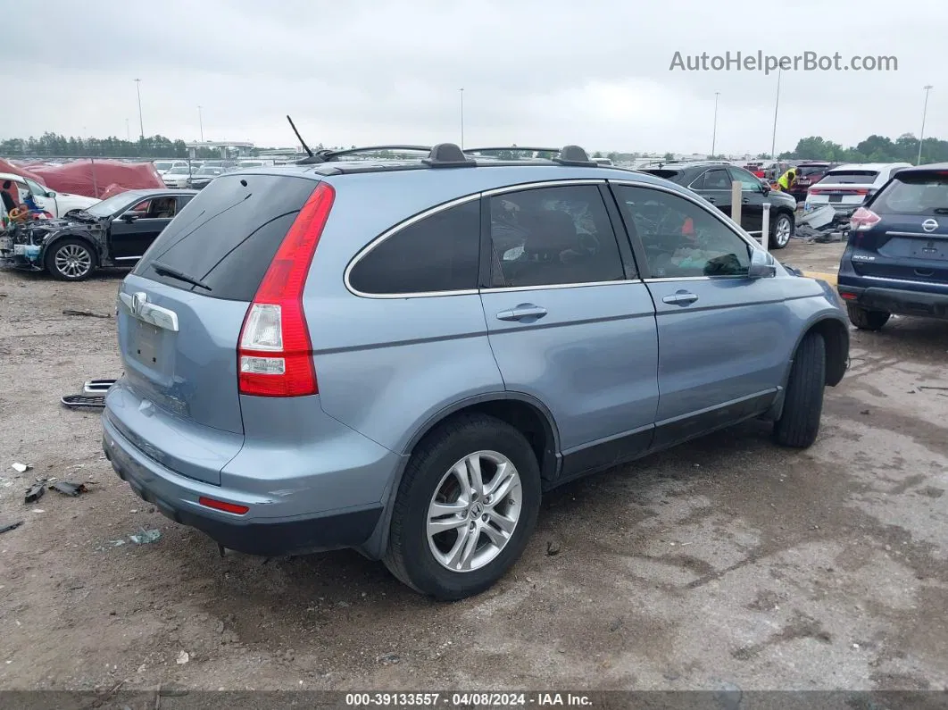 2010 Honda Cr-v Ex-l Blue vin: 5J6RE3H77AL027766