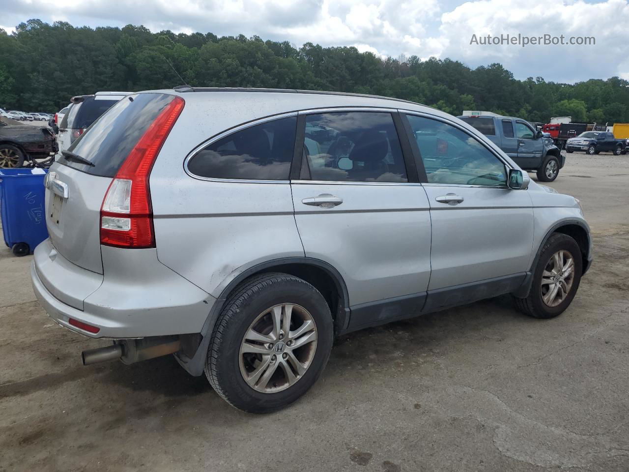 2010 Honda Cr-v Exl Silver vin: 5J6RE3H77AL047340