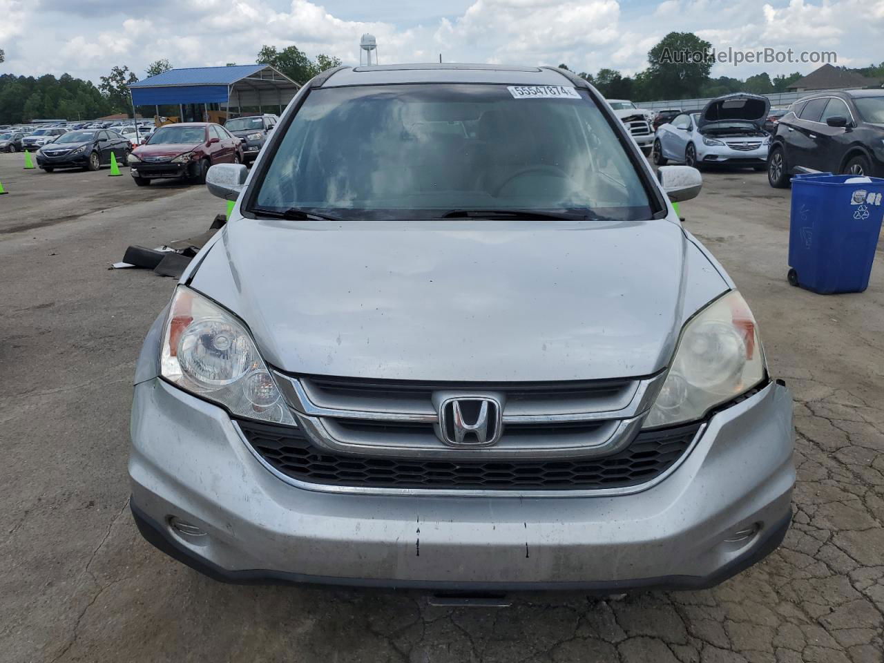 2010 Honda Cr-v Exl Silver vin: 5J6RE3H77AL047340