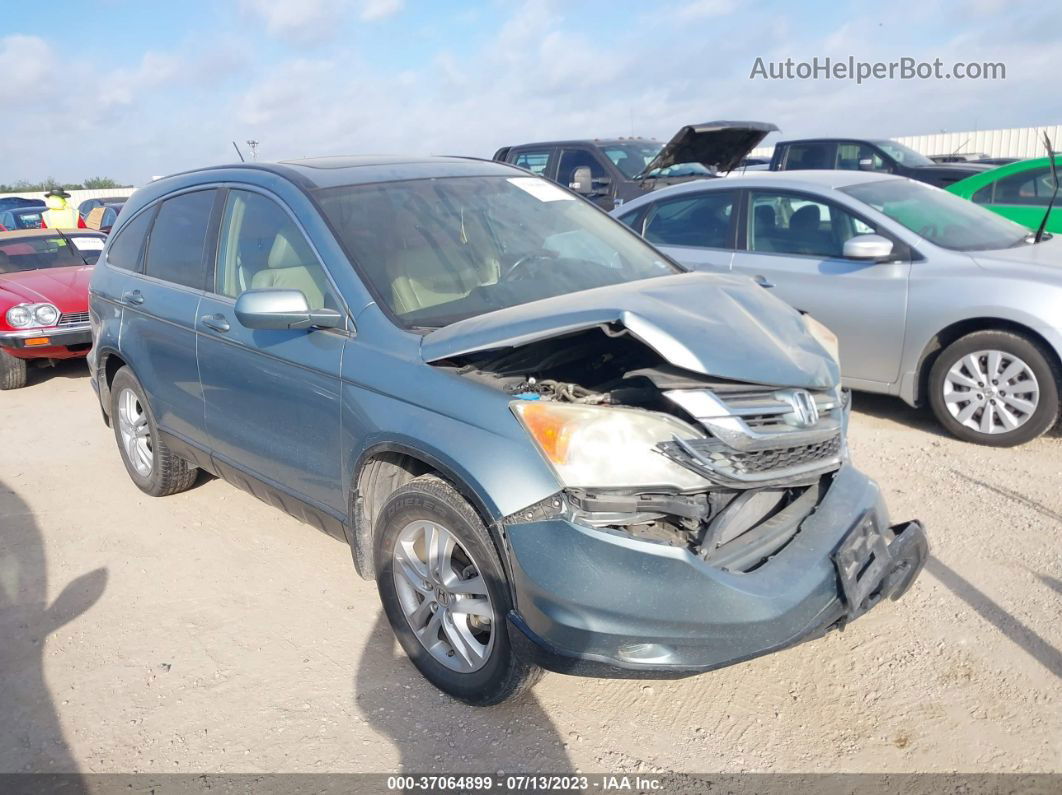 2010 Honda Cr-v Ex-l Светло-синий vin: 5J6RE3H79AL016266