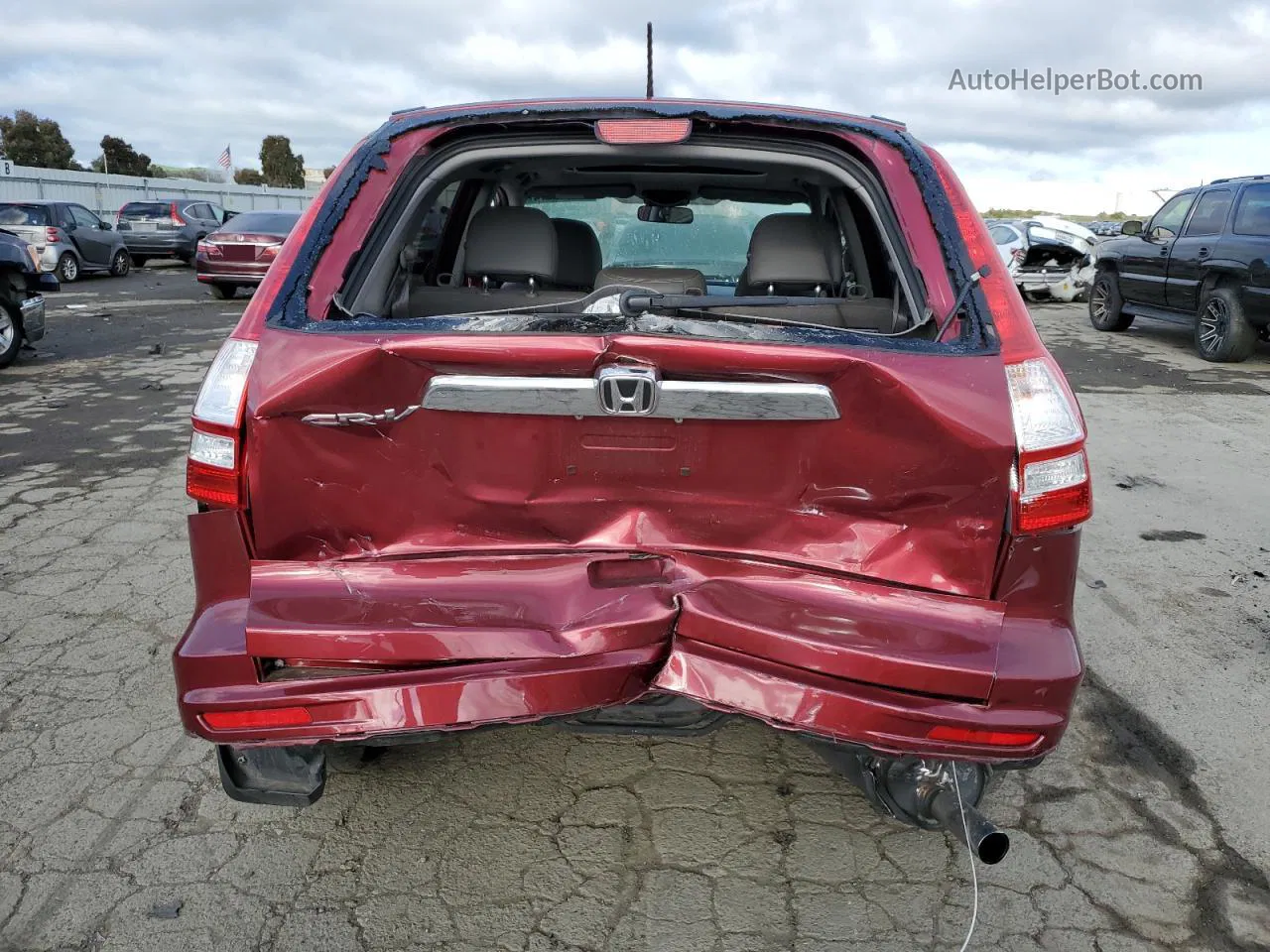 2010 Honda Cr-v Exl Red vin: 5J6RE3H7XAL039409