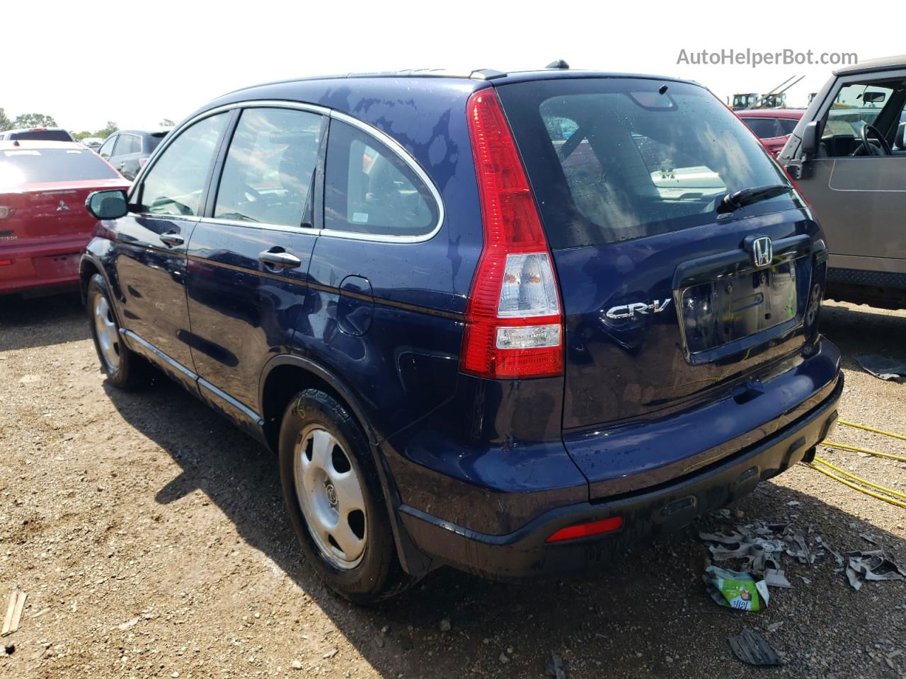 2009 Honda Cr-v Lx Синий vin: 5J6RE48309L053415