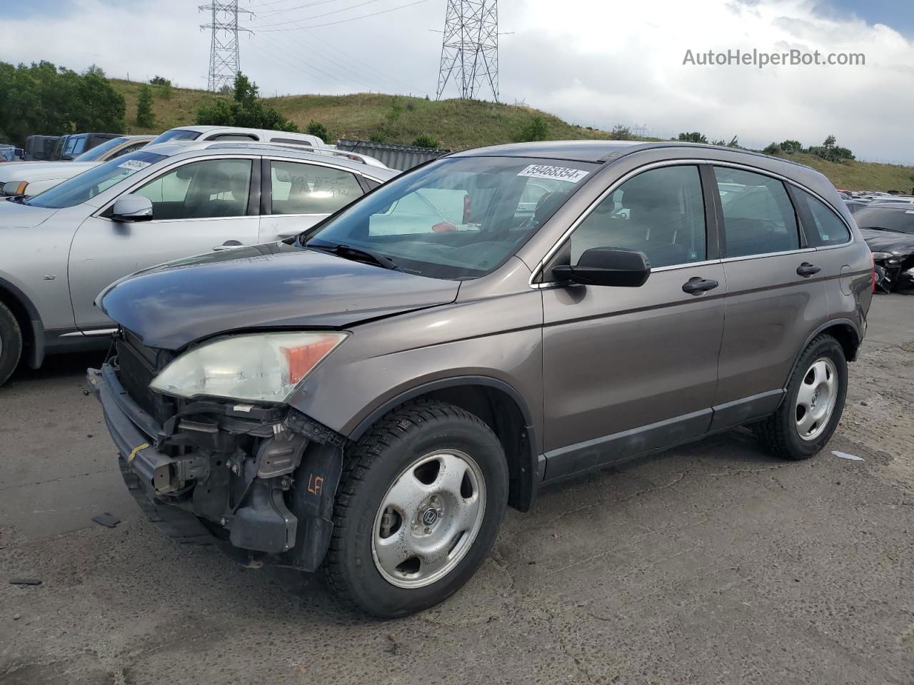 2009 Honda Cr-v Lx Коричневый vin: 5J6RE48319L038678