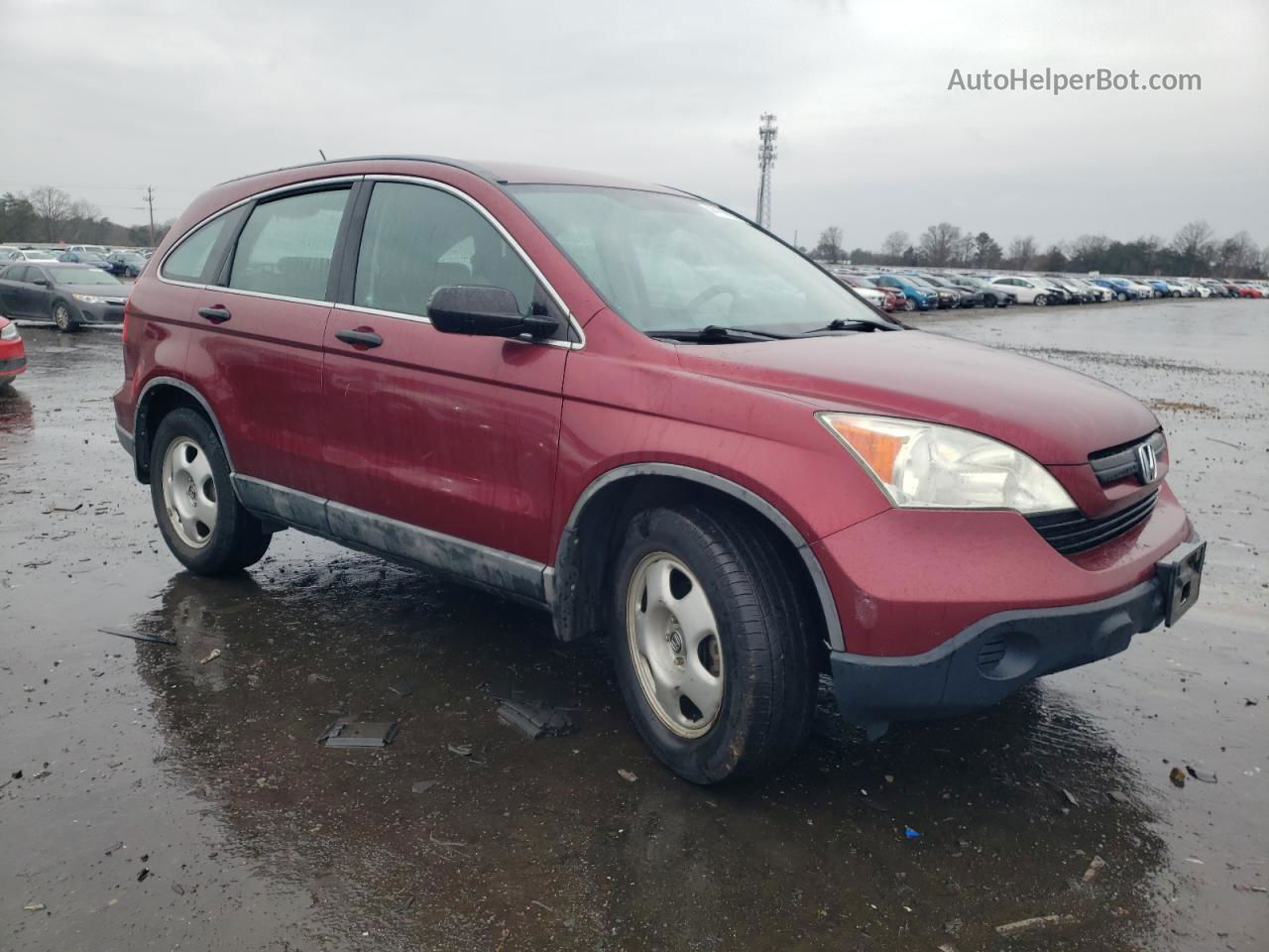 2009 Honda Cr-v Lx Red vin: 5J6RE48319L047171