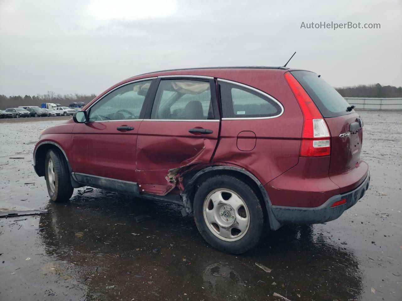 2009 Honda Cr-v Lx Red vin: 5J6RE48319L047171