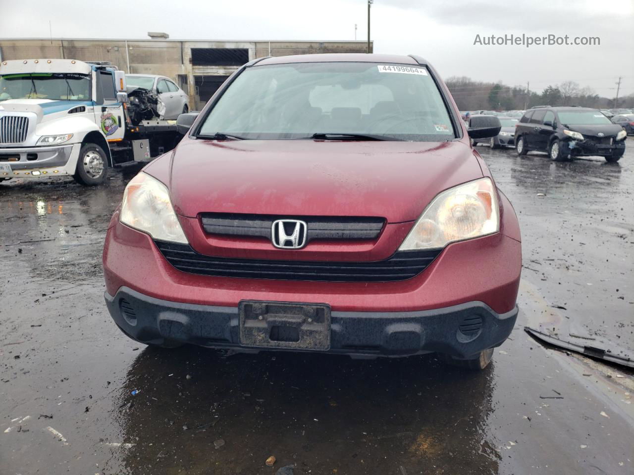 2009 Honda Cr-v Lx Red vin: 5J6RE48319L047171