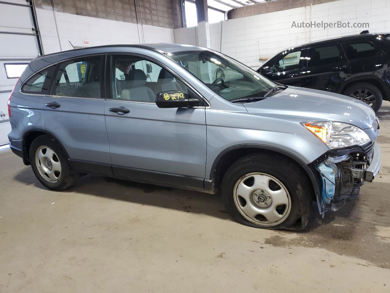 2009 Honda Cr-v Lx Blue vin: 5J6RE48339L065851