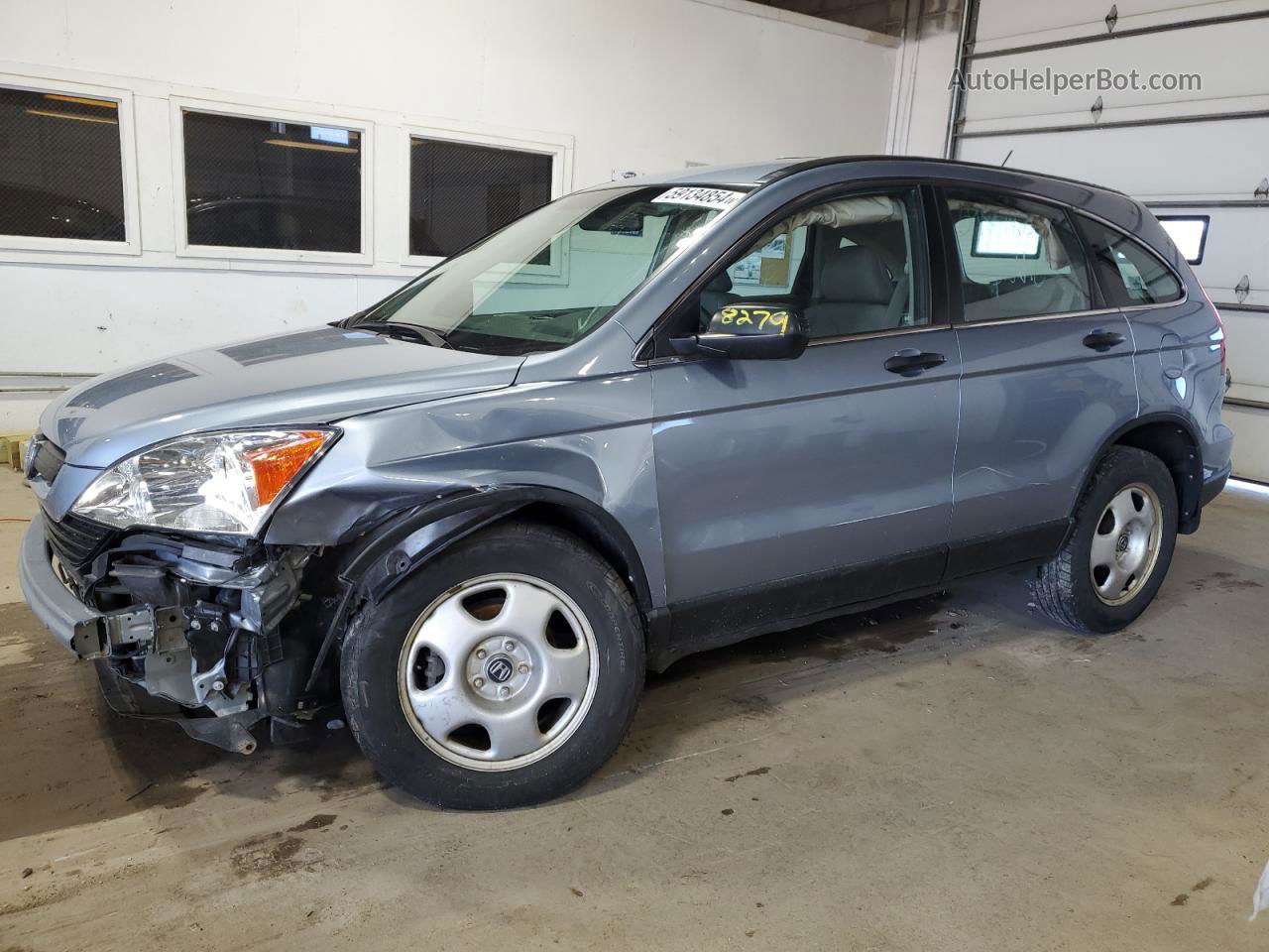 2009 Honda Cr-v Lx Blue vin: 5J6RE48339L065851