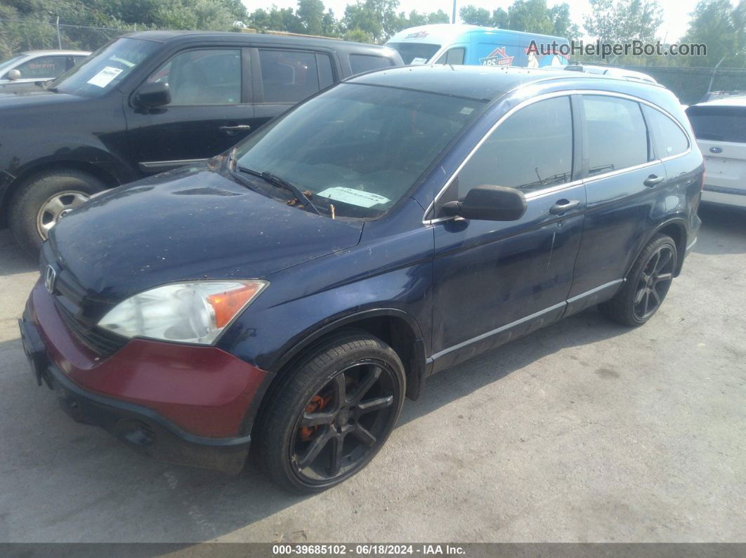 2009 Honda Cr-v Lx Blue vin: 5J6RE48349L004783