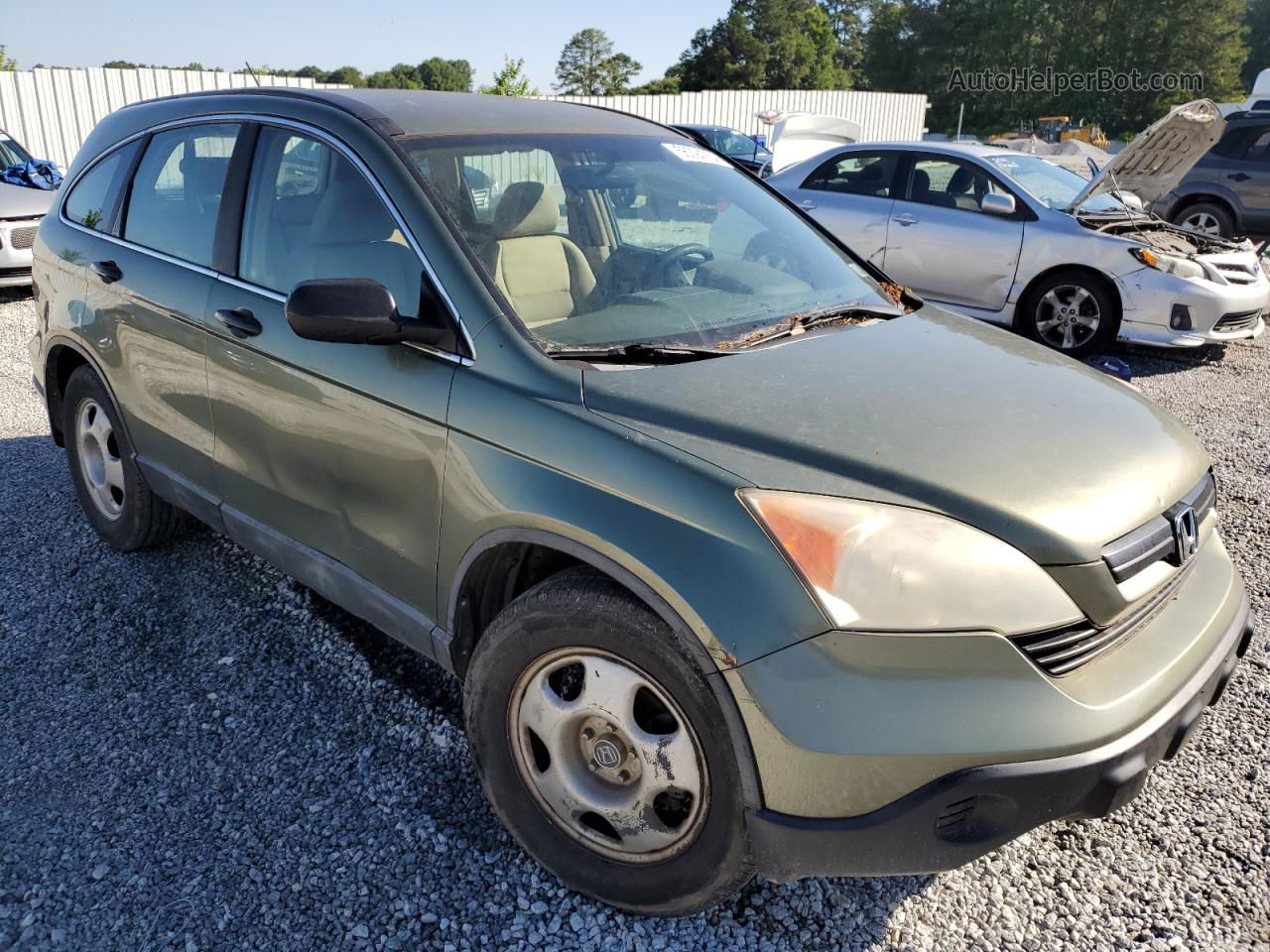 2009 Honda Cr-v Lx Green vin: 5J6RE48349L010258