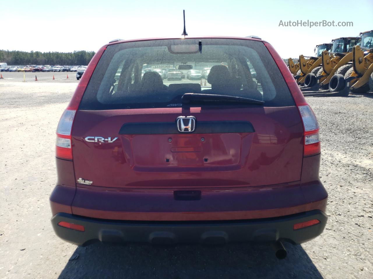 2009 Honda Cr-v Lx Burgundy vin: 5J6RE48349L024161